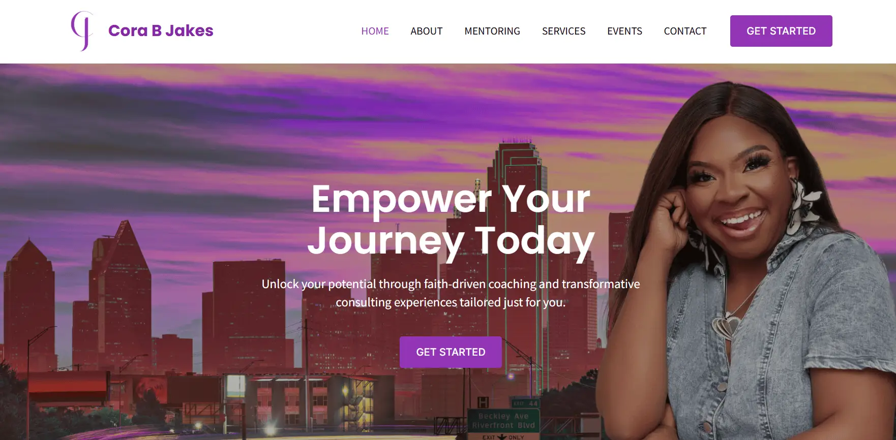 Cora Jakes Website Design by BOSS Encounters